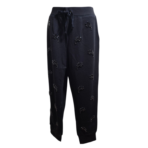 Juicy Couture Pants - NWT Juicy Couture Embellished Joggers Medium Black